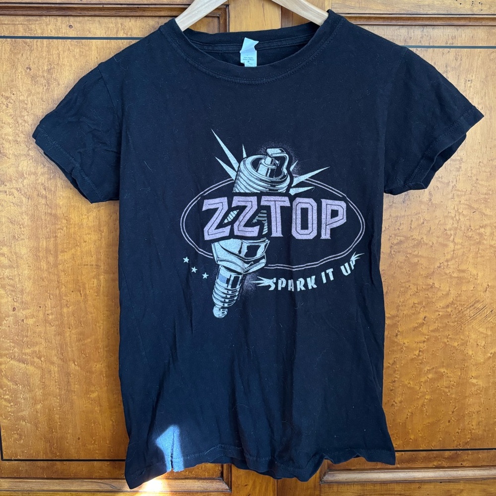 Black Graphic Band Tee